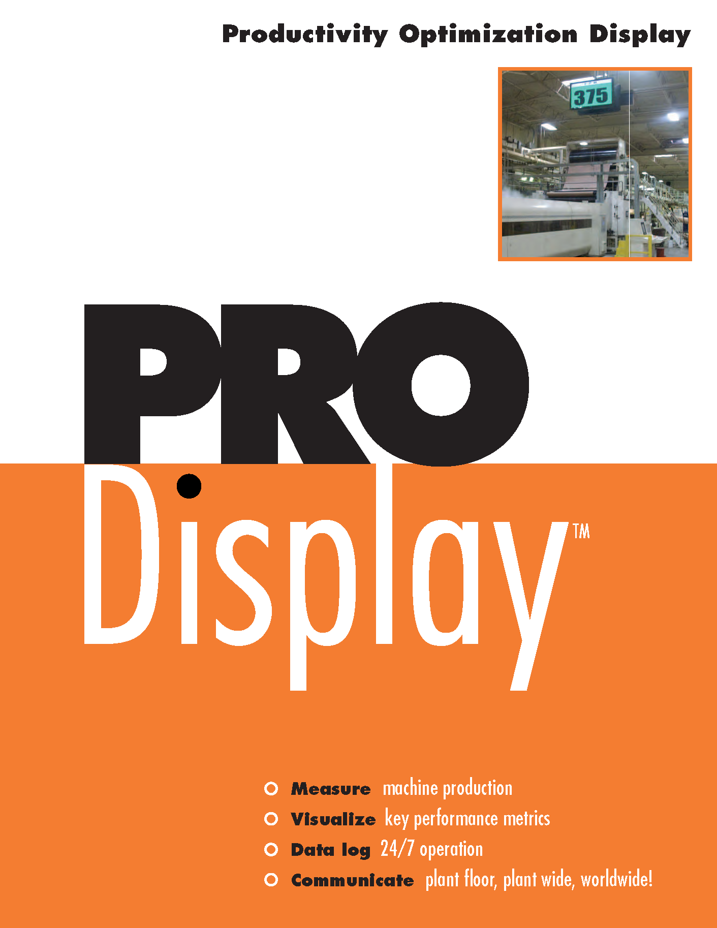 Learn more about the Productivity Optimization Display by Chicago Electric in their brochure. 